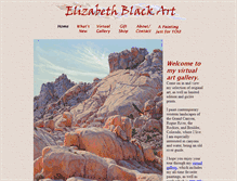 Tablet Screenshot of elizabethblackart.com